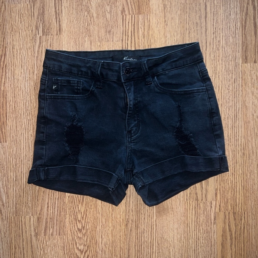 Black KanCan Jean Shorts